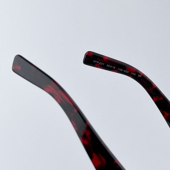 Prada Men BRAND NEW Sunglasses Black Dark Grey Pilot PR22YS 1AB5S0 - Picture 9 of 12